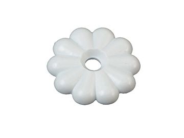 RV Designer Screw Rosettes, White, 14 Pack, H613