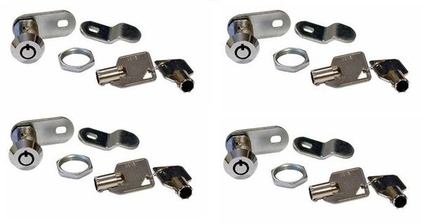 RV Designer 7/8 Inch Ace Compartment Lock 4 Pack Kit L327