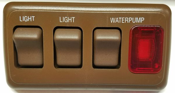 RV Galley Light Switches / Water Pump Switch / Water Pump Indicator Panel AH-ASY-4-2-016