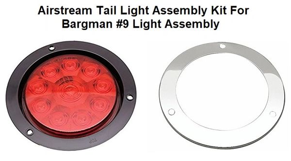 Airstream Tail Light Assembly Replacement for Bargman #9 Light Assembly Kit 2