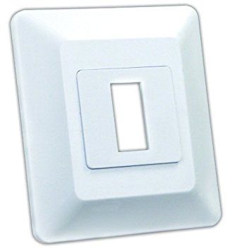 Single White Switch Base and Face Plate 13605