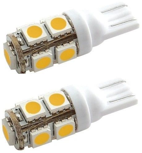 194 LED Bulb, 9 High Power LEDs, 100 Lumens, Warm White, 2 Pack, 5050113