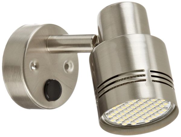 LED Reading Light, 66 LED, 190 Lumen, Brushed Nickel Finish, 9090108