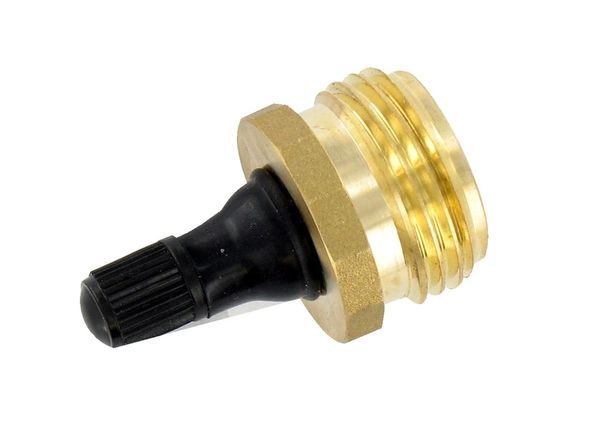 Valterra Blow Out Plug, Brass with Valve, LF, Carded, P23518LFVP