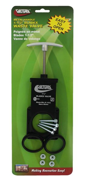 Valterra 1-1/2" Waste Valve with Metal Handle T1001VPM