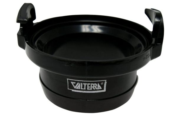 Valterra Adapter for RV Sewer Hose, 3" Bayonet Fitting, Straight, Black, T1024