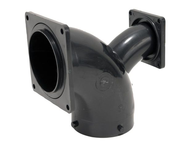 Valterra RV Sewer Elbow, 2-Way, 3" Lug x 3" Rotating Flange x 1-1/2" Rotating Flange, T1036