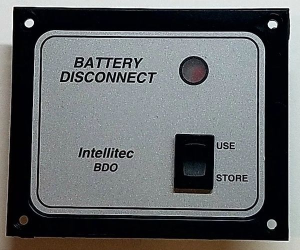 Intellitec Battery Disconnect Panel 00-01114-000 With 1 Foot Adapter Cable 11-00064-001