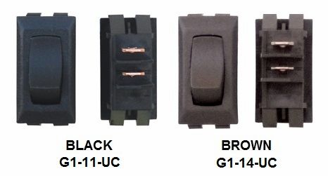 12 VDC Interior Switch, Momentary (On) / Off