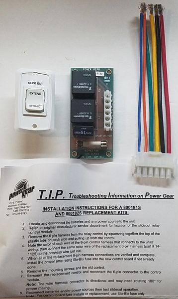 Power Gear Slide Out Controller Upgrade Kit 800181S