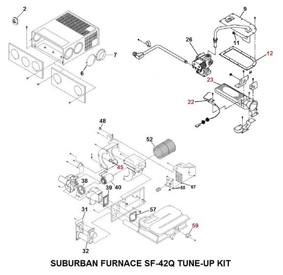 Suburban Furnace Model SF-42Q Tune-Up Kit