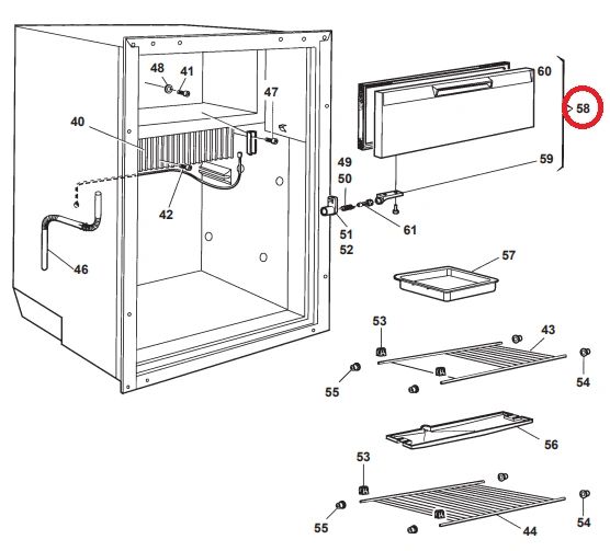 Dometic Freezer Door 2002239339