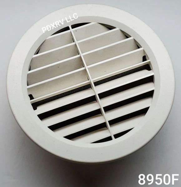 Foam Filtered Large Louvered RV AC Vent