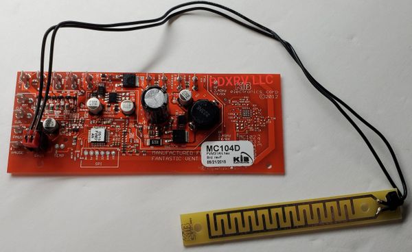 KIB Electronics Printed Circuit Board w/ Rain Sensor MC104D 