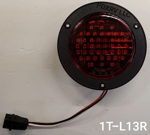LED Tail Lamp, 44 LED, Round, 4", 1T-L13R