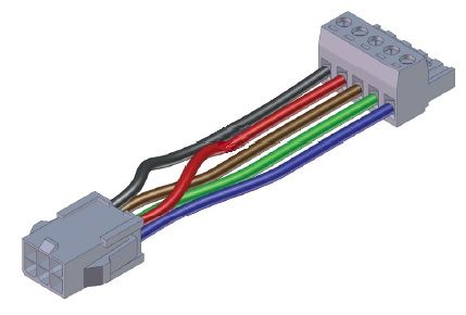 Lippert Slide Controller Pigtail Harness, 6", 258760