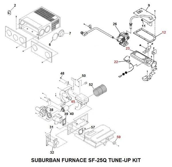 Suburban Furnace Model SF-25Q Tune-Up Kit