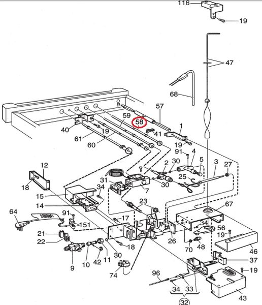 Dometic Refrigerator Push Rod 2007468008