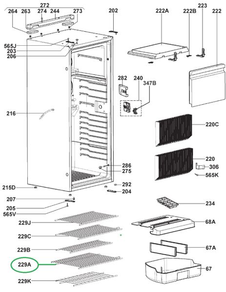 Dometic Refrigerator Wire Shelf 2413379609