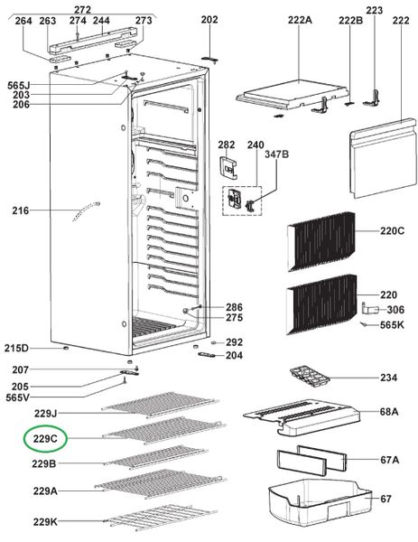 Dometic Refrigerator Wire Shelf 2413375904