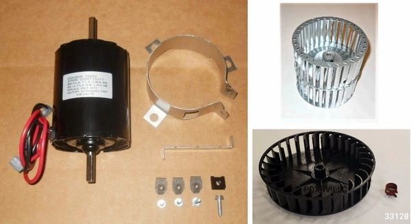 Atwood / HydroFlame Furnace Model 8940-DC-II Motor And Blower Wheel Kit