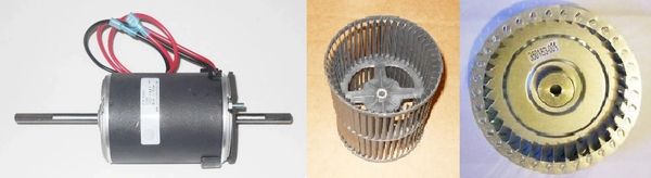 Suburban Furnace Model SF-42Q Blower Motor / Blower Wheel / Combustion Wheel Kits