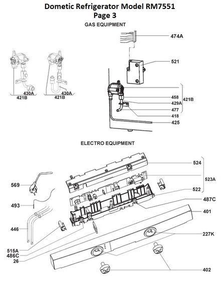 Dometic BG1301 Repair Kit Komfort Rollo Blind Set