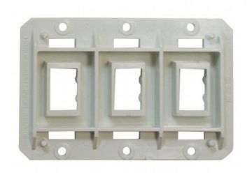 White Triple Contoured Switch Assembly Base AH-FLR-3-1