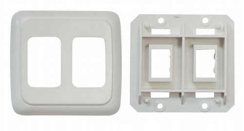 Double Base and Plate Contour Wall Plate Assembly DGPB3201VP
