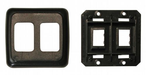 Double Base and Plate Contour Wall Plate Assembly DGPB3215VP