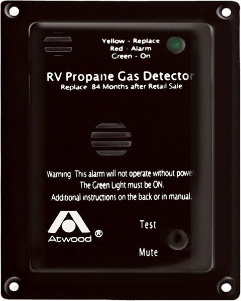 Atwood Black 12VDC Propane Gas Detector 31014