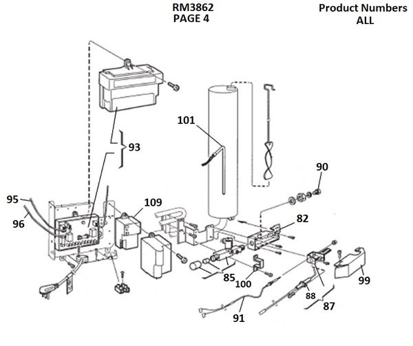 RV, Trailer & Camper Parts RM3862 Fridge Dometic RV Camper Trailer