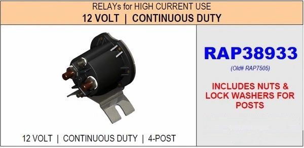 HWH Continuous Duty Pump Relay RAP38933