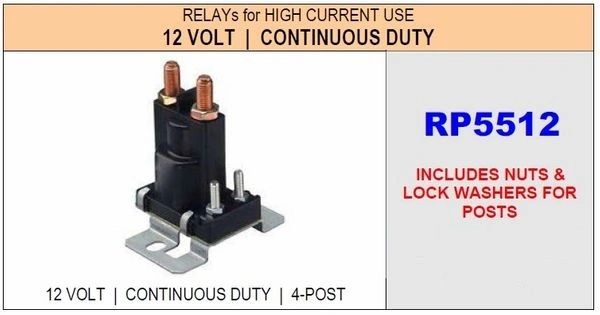HWH Continuous Duty Pump Relay RP5512