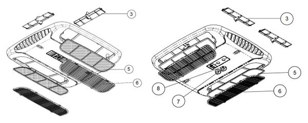 Coleman Ceiling Assembly Louver 9430A3051