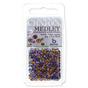 Preciosa Crystal Chaton Tanzanite Mix/5g