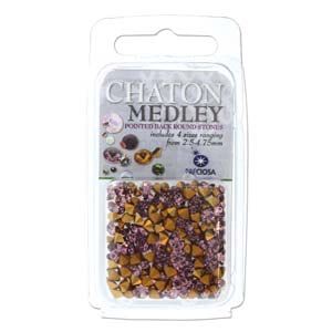 Preciosa Crystal Chaton Lt Amethyst Mix/5g