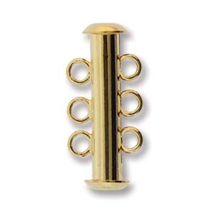 Magnetic 3 Ring Tube Clasp G/P 22mm/ea