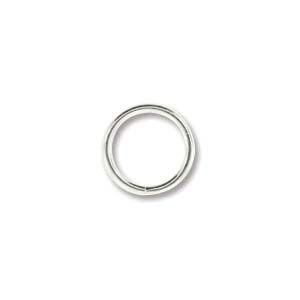 8mm Round Jump Ring Silver Plated/72pcs
