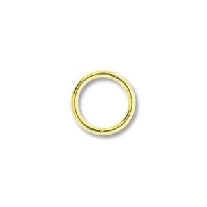 8mm Round Jump Ring Gold Plated bg/144