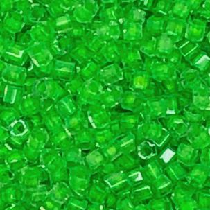 HC-206E Hex Cut Neon Calypso Green Lined Crystal