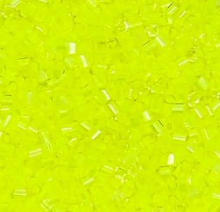 HC-206C Hex Cut Neon Yellow Lined Crystal