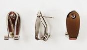Silver Plated Fingernail Earring Posts (PLEASE CHOOSE QUANTITY)