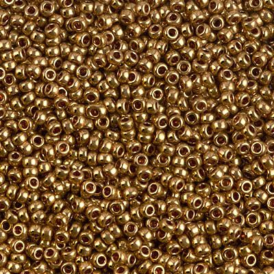 Japanese 465 24K Gold Plated 15/0 Hex