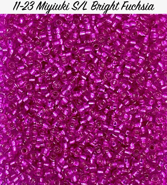 11/0 23 S/L Dyed Dk Fuchsia/30g