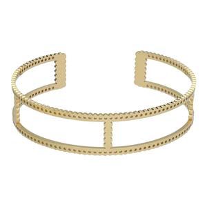Centerline Scallop Cuff Bracelet gold plated/ea