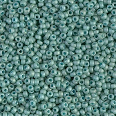 F463N Matte Metallic Pale Seafoam Blue | Delica Beads Shop, Inc