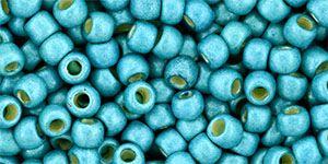 11/0 PF495F Toho Matte Permafinish Galv Teal/30g