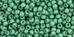11/0 PF493 Toho Matte PermaFinish Galv Mint Green/30g