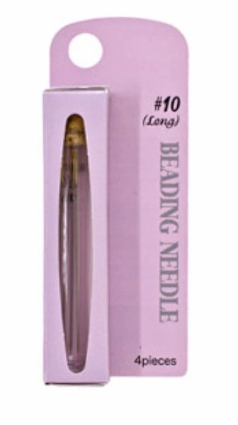 TULIP Brand Beading Needles #10 Long pkg/4 needles